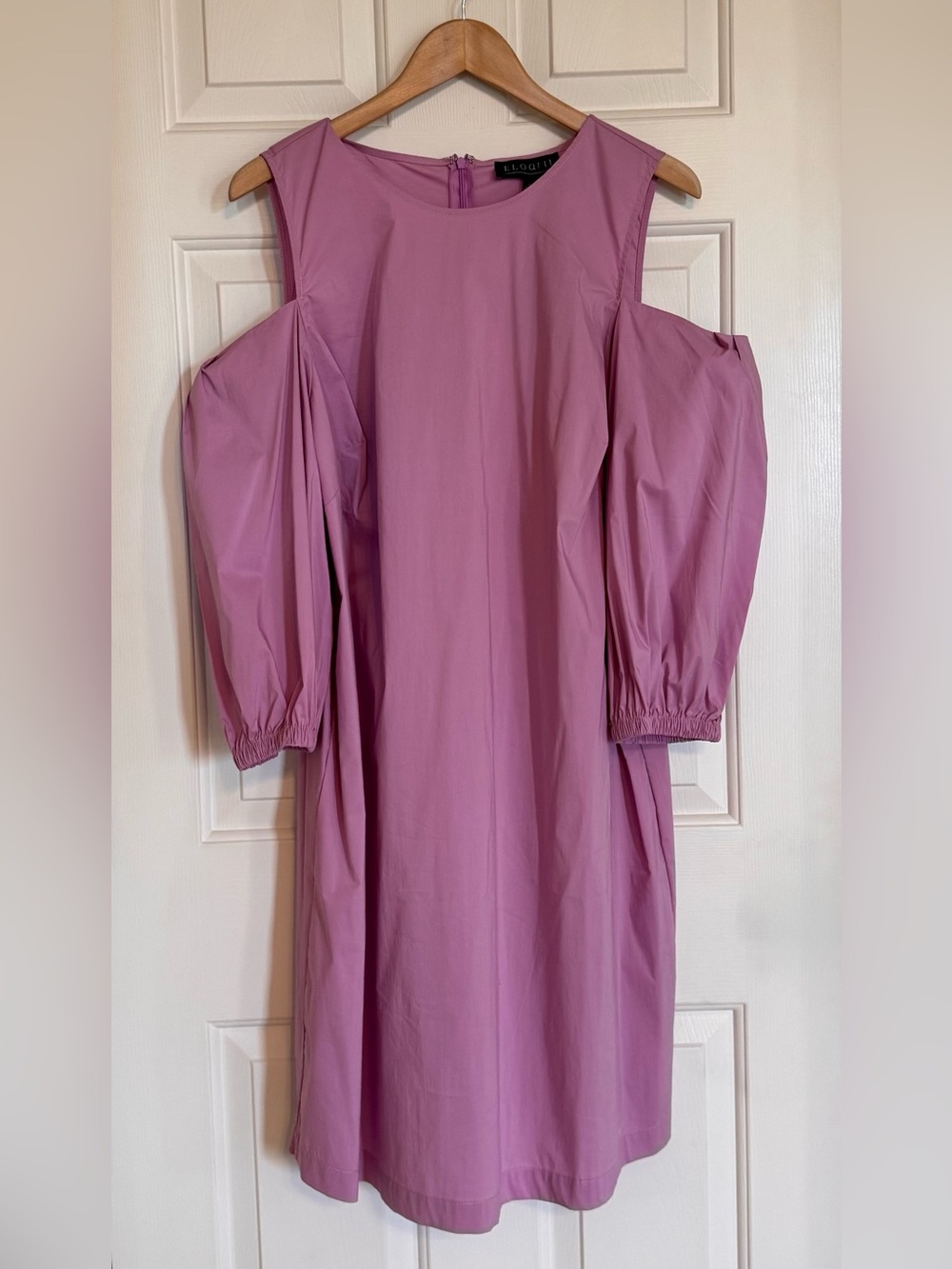 Eloquii Lilac Drop Shoulder Midi Dress